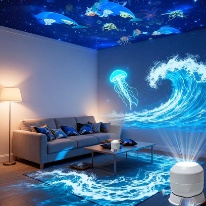 🎉Dernier jour : -70 % 🔥丨REBYIPO® Projecteur veilleuse intelligent — Ciel étoilé et océan holographiques 5D 🌠