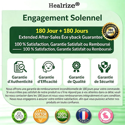 🇫🇷 Healrize® 🍀🌿 Patch nano-microaiguilles 10-en-1 Moringa · Berbérine · NAD+ | 1× par jour