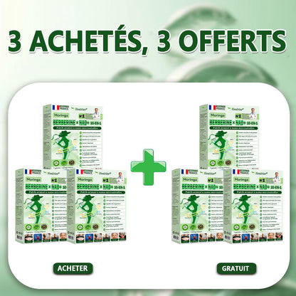 🇫🇷 Healrize® 🍀🌿 Patch nano-microaiguilles 10-en-1 Moringa · Berbérine · NAD+ | 1× par jour