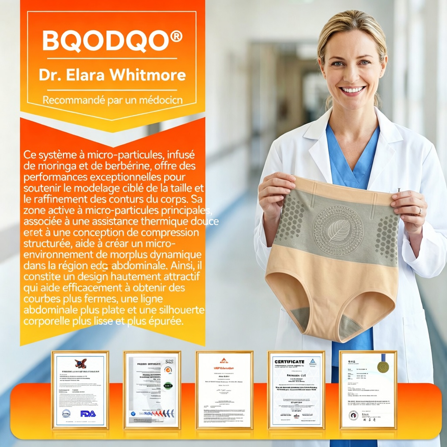 Boutique Officielle de la Marque | 💃 BQODQO® 2026 Moringa & Berbérine 4‑en‑1 Short Sculptant & Brûle‑Graisses à Micro-Particules