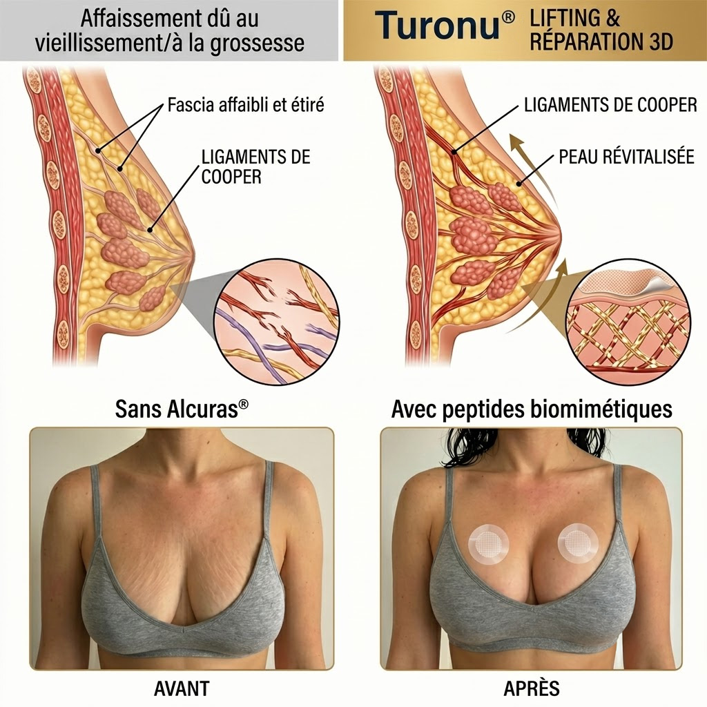🍒Turonu® Patch Volumateur & Galbant Poitrine — Micro-Aiguilles Dissolvantes pour un Décolleté Plus Volumineux, Ferme et Rehaussé