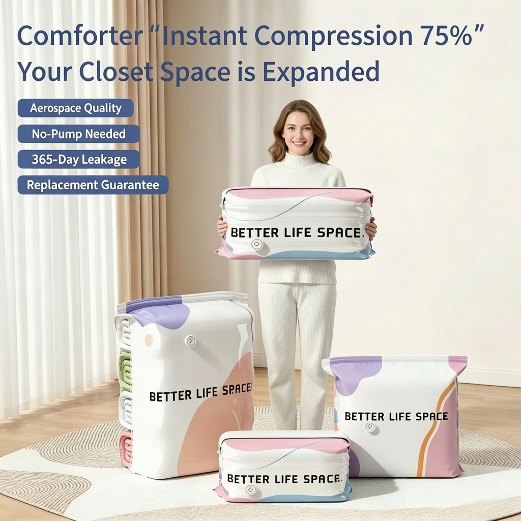 🚚 -78 % aujourd’hui + livraison gratuite | Sacs de rangement sous vide 3D sans pompe SVOZK®