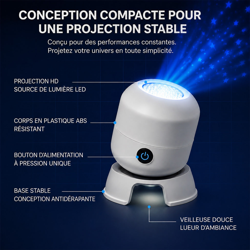 🎉Dernier jour : -70 % 🔥丨REBYIPO® Projecteur veilleuse intelligent — Ciel étoilé et océan holographiques 5D 🌠