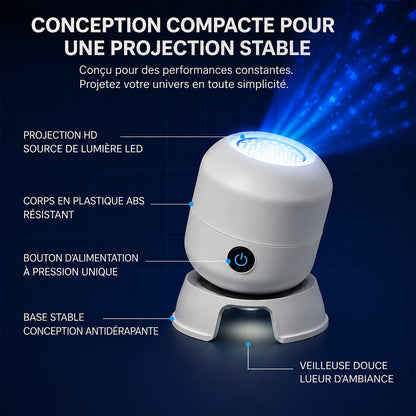 🎉Dernier jour : -70 % 🔥丨REBYIPO® Projecteur veilleuse intelligent — Ciel étoilé et océan holographiques 5D 🌠