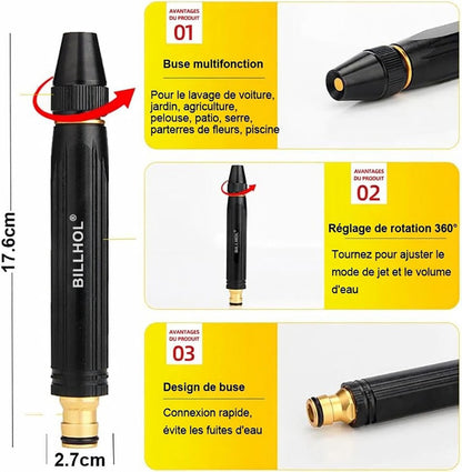 Offre à durée limitée : Plus vous achetez, plus vous recevez ! - Pistolet haute pression de lavage auto pour la maison Billhol®🎉