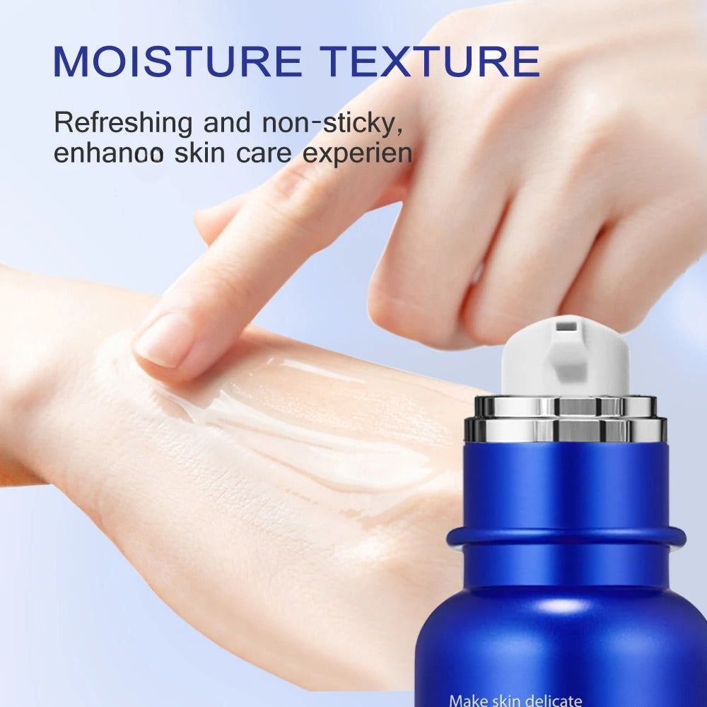 Suero facial azul, control del acné y la grasa, suero coreano