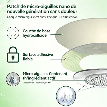 🇫🇷 Healrize® 🍀🌿 Patch nano-microaiguilles 10-en-1 Moringa · Berbérine · NAD+ | 1× par jour