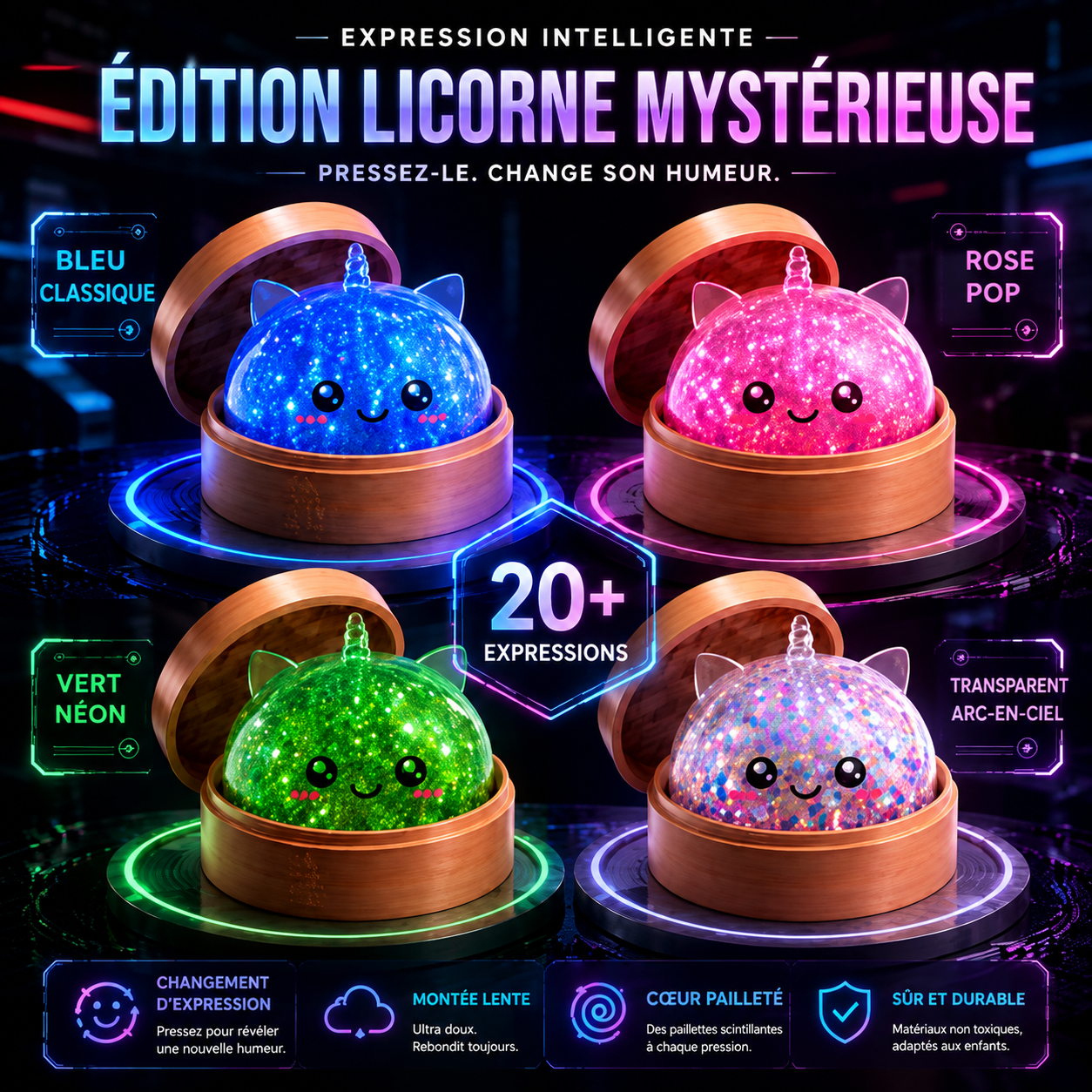 🚨 DERNIER JOUR : PROFITEZ DE -50 % ! | 🎃 Toaimer® Squishy Ravioli Magique aux Visages Changeants