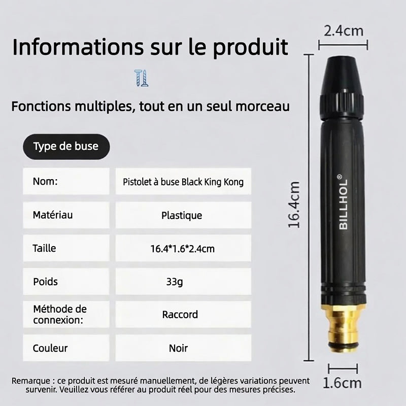 Offre à durée limitée : Plus vous achetez, plus vous recevez ! - Pistolet haute pression de lavage auto pour la maison Billhol®🎉
