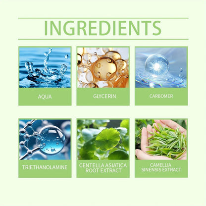 Suero facial: enriquecido con extracto de regaliz y ácido hialurónico.