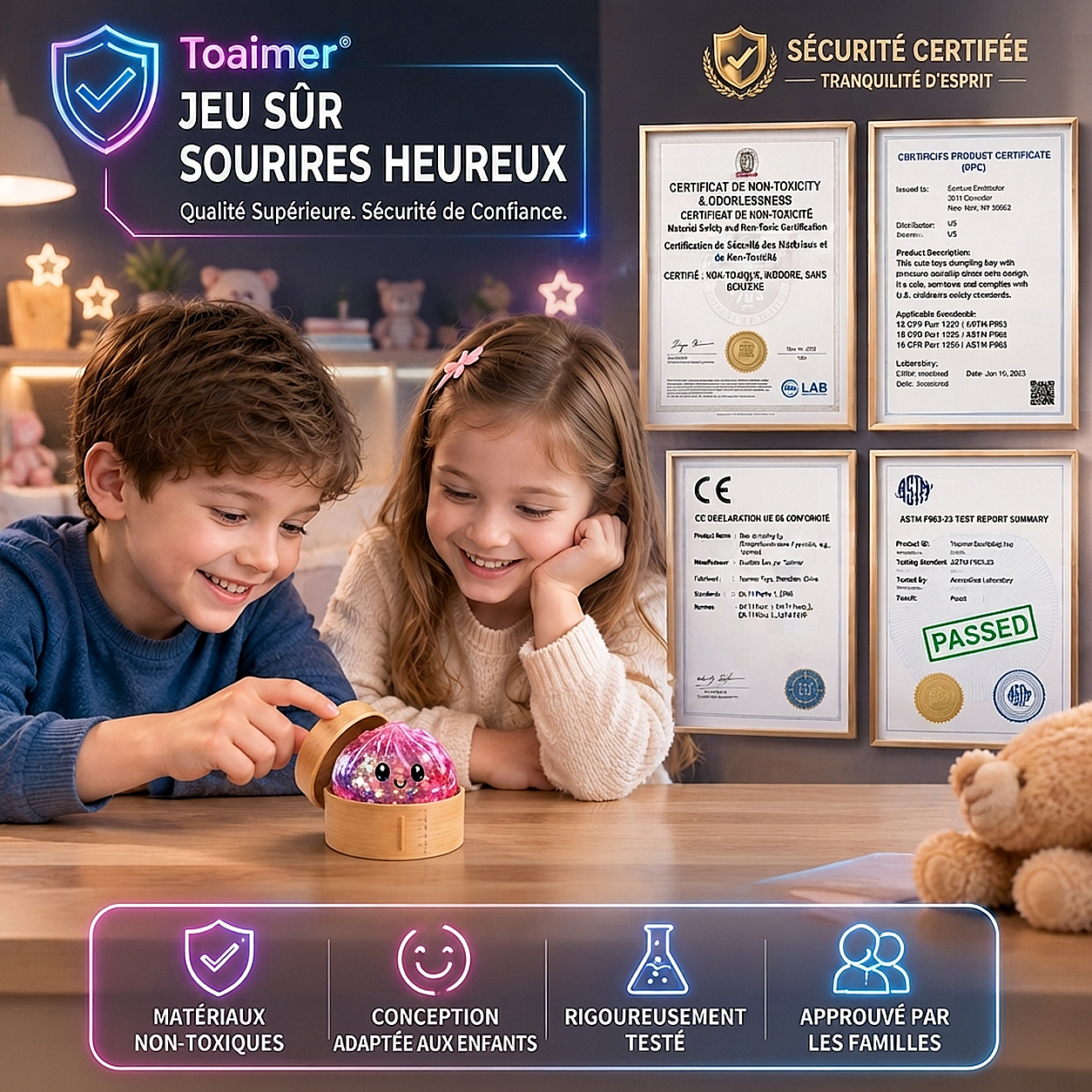 🚨 DERNIER JOUR : PROFITEZ DE -50 % ! | 🎃 Toaimer® Squishy Ravioli Magique aux Visages Changeants