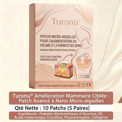 🍒Turonu® Patch Volumateur & Galbant Poitrine — Micro-Aiguilles Dissolvantes pour un Décolleté Plus Volumineux, Ferme et Rehaussé