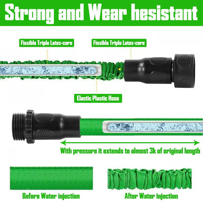 💦 BVJ® Pistolet d’arrosage haute pression multifonction – Outil de pulvérisation d’eau extérieur vert pour arrosage et nettoyage - DW