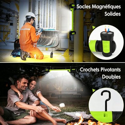 🔥 REBYIPO® Offre Flash -49% 🌟🔦 Lampe de travail multifonction magnétique rechargeable 💡