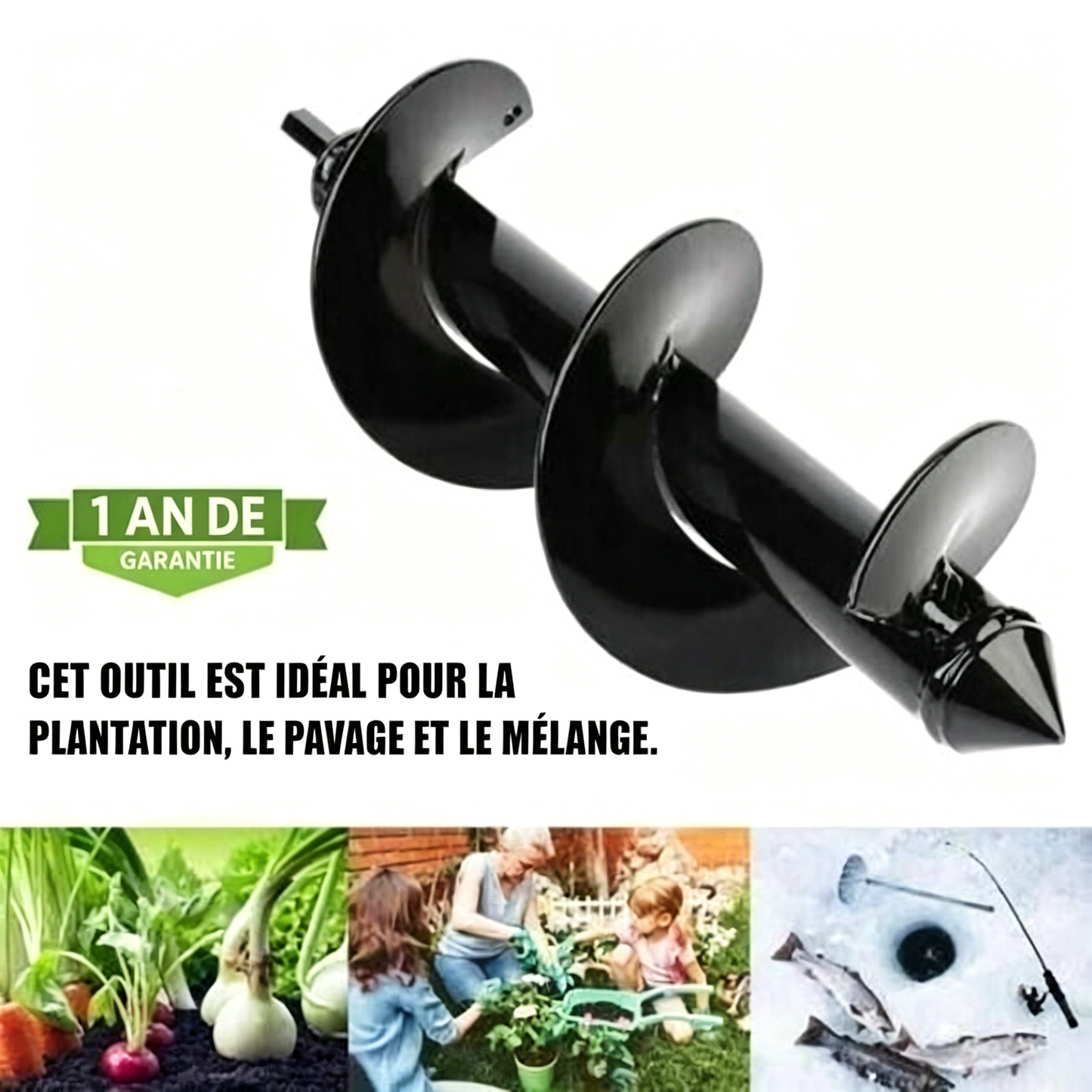 🌞 REBYIPO® Accueillez le printemps avec -50% de réduction ! Tarière hélicoïdale pour perceuse – Plantation rapide et sans effort de bulbes et de semis