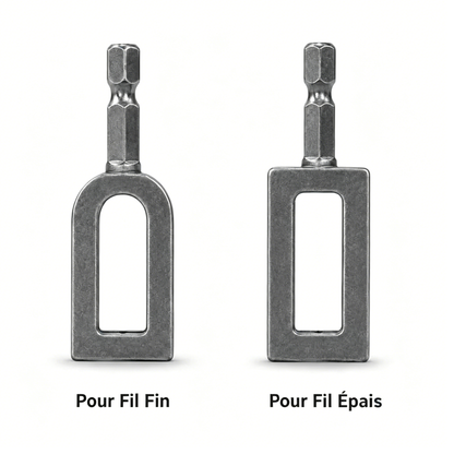 🧰 BVJ® Outil de torsion de fil en acier pour perceuse – Accessoire de torsion rapide avec serrage et coupe automatique du fil