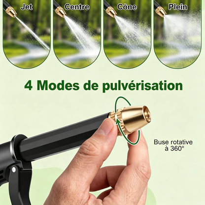 🌊 BVJ® Pulvérisateur haute pression portable – Buse de tuyau de jardin réglable, outil de lavage de voiture et d’entretien