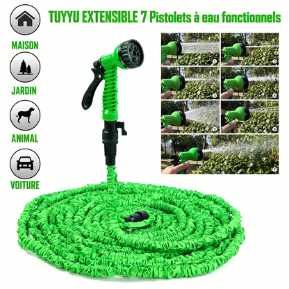 💦 BVJ® Pistolet d’arrosage haute pression multifonction – Outil de pulvérisation d’eau extérieur vert pour arrosage et nettoyage - DW