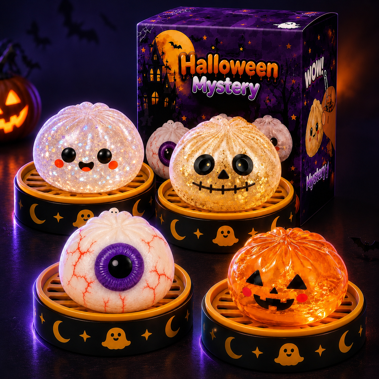 🚨 DERNIER JOUR : PROFITEZ DE -50 % ! | 🎃 Toaimer® Squishy Ravioli Magique aux Visages Changeants