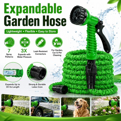 💦 BVJ® Pistolet d’arrosage haute pression multifonction – Outil de pulvérisation d’eau extérieur vert pour arrosage et nettoyage - DW