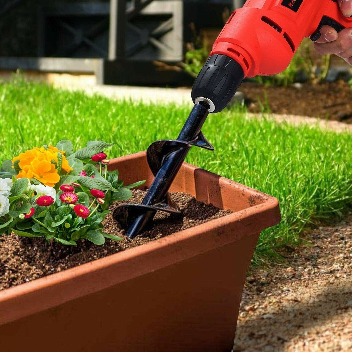 🌞 REBYIPO® Accueillez le printemps avec -50% de réduction ! Tarière hélicoïdale pour perceuse – Plantation rapide et sans effort de bulbes et de semis