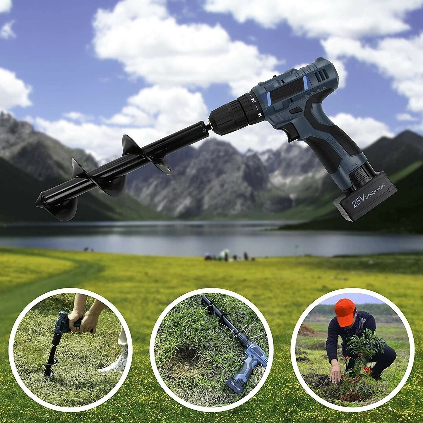 🌞 REBYIPO® Accueillez le printemps avec -50% de réduction ! Tarière hélicoïdale pour perceuse – Plantation rapide et sans effort de bulbes et de semis
